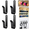 2/4 Pcs Snowboard Display Wall Mount Solid Steel Horizontal Snowboard Wall Rack Snowboard Wall Hanger for Home Room Garage