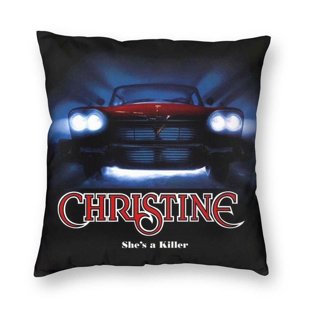 Awesome Movie Car Christine Pillowcase Polyester Linen Velvet Pattern Zip Decor Car Cushion Cover x 40x40cm