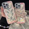 Light Luxury Glacier Rhinestone Butterfly Suitable for Apple 17ProMax Mobile Phone Case, iPhone16 Bracket 15 Lanyard 14