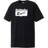 ONITSUKA TIGER Logo Print Round Neck Sports Short Sleeve Drop Shoulder T-Shirt Unisex T-Shirt Black White 2183B173-001