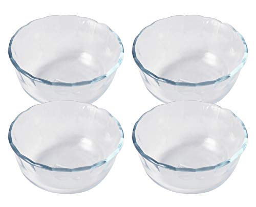 

Pyrex CP-1552 Bakeware Clear, 10.1 fl oz (300 ml), Custard Cups, Set of 4