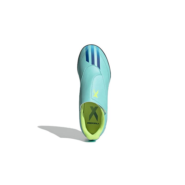 Adidas X Speedportal .4 H/L TF Synthetikleder Runde Zehen Komfortable Low-Top Fußballschuhe Kinderfußballschuhe Ozeanblau GY9685