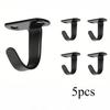 5/10Pcs Stainless Steel Screw Mounted Ceiling Hooks  UnderShelf Towel  Heavy Duty Hanger for Bathroom Cabinet Garage