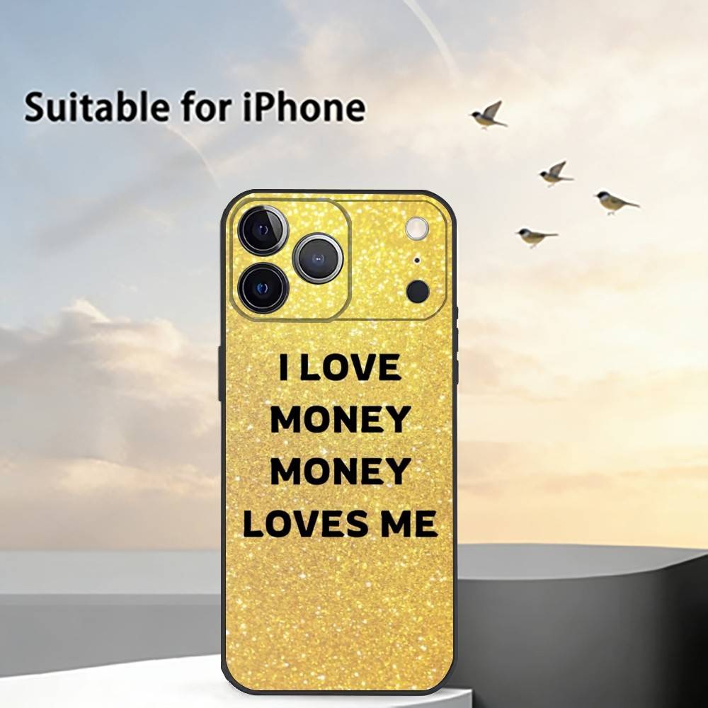 Money Gold A-Art Phone Case Silicone Soft For IPhone 17 16 15 14 13 12 11 X XR Plus Pro Max Plus