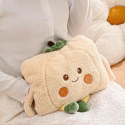 Cartoon Rechargeable Explosion-Proof Hot Water Bottle: Detachable Hand and Bed Warmer for Girls, Ideal for Abdomen Use.