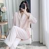 1011 New Sweet Island Velvet Pajamas Women's Autumn and Winter Warm Cute Loungewear Set High-end Long-sleeved Pajamas