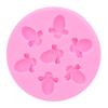 Cake Mold BeeShaped Food Grade Silicone Cake Mold Cake Decoration DIY Baking Tool(Pink )