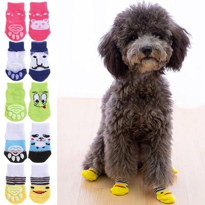 Botas Anti-Risco Espessas para Cães Pequenos, Anti-Sujeira, Meias para Cães, Meias de Tricô, Acessórios para Gatos