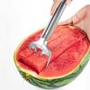 With Handle Stainless Steel Watermelon Slicer Quickly Cutting Handheld Watermelon Cutter  Gadgets