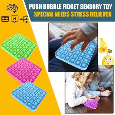 Senzorická hračka Push Bubble se speciálními potřebami zmírňuje stres