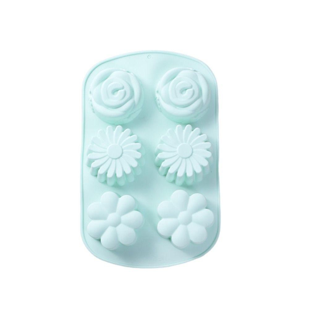 Food Grade Silicone Chocolate Molds Flower Shape Pudding Mould Silicone Soap Molds Holiday Baking