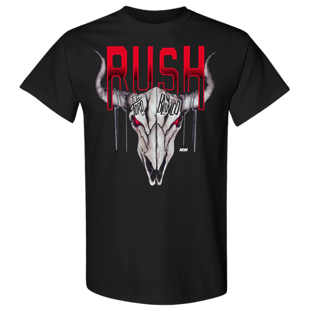 Rush - El Toro Blanco AEW Official T-Shirt S разноцветный