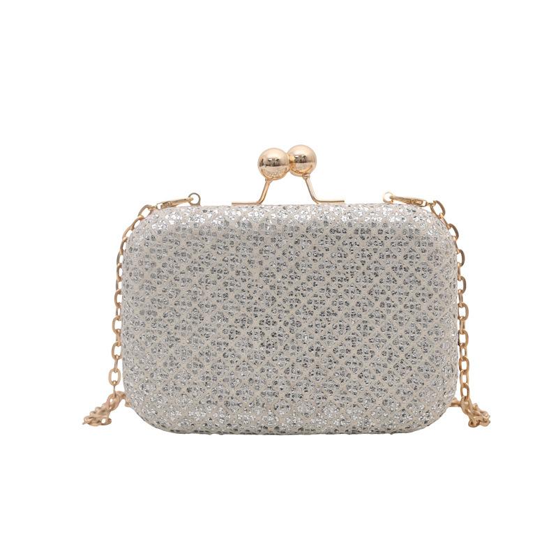 

Casual Clutch Bag Evening Bag Glitter Chain Strap Women Handbags Crossbody Bag