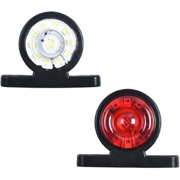 12V-24V Double Face Trailer Truck LED Side Marker Light Trailer Marker Lamp Turn Signal Light Compatible with Freightliner Cascadia/M2 106 Compatible