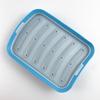 1Pcs Silicone Sausage Mold 6-cavity Homemade Ice Loaf Candy Chocolate Tray Mold DIY Hot Dog Egg Sausage Baking Mold with Lid