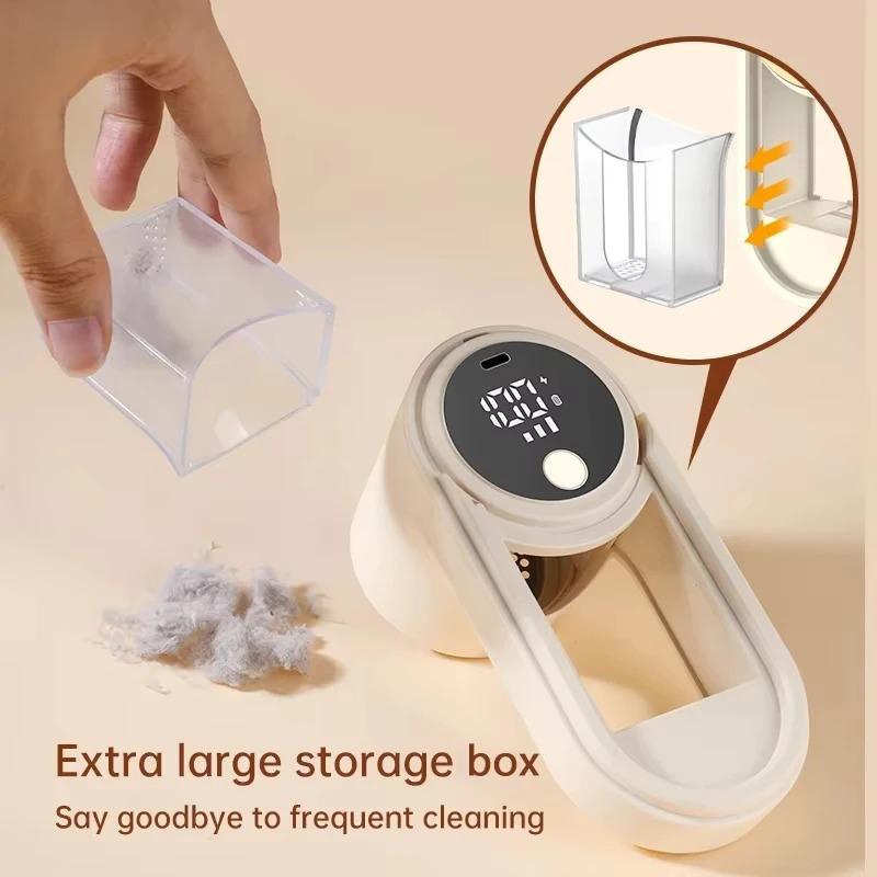 Portable Clothes Hair Ball Trimmer Electric Lint Remover Fuzz Pellet Remover With LED Display Typc-C Charging Sweater Shaver