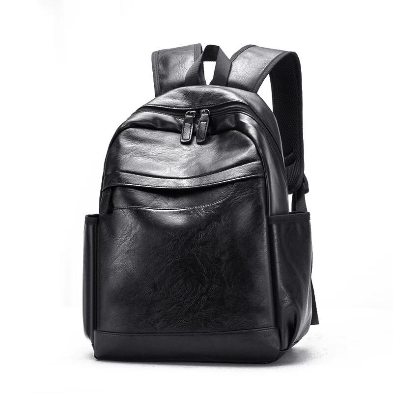 Li Shen Soft PU Leather Student Travel Backpack