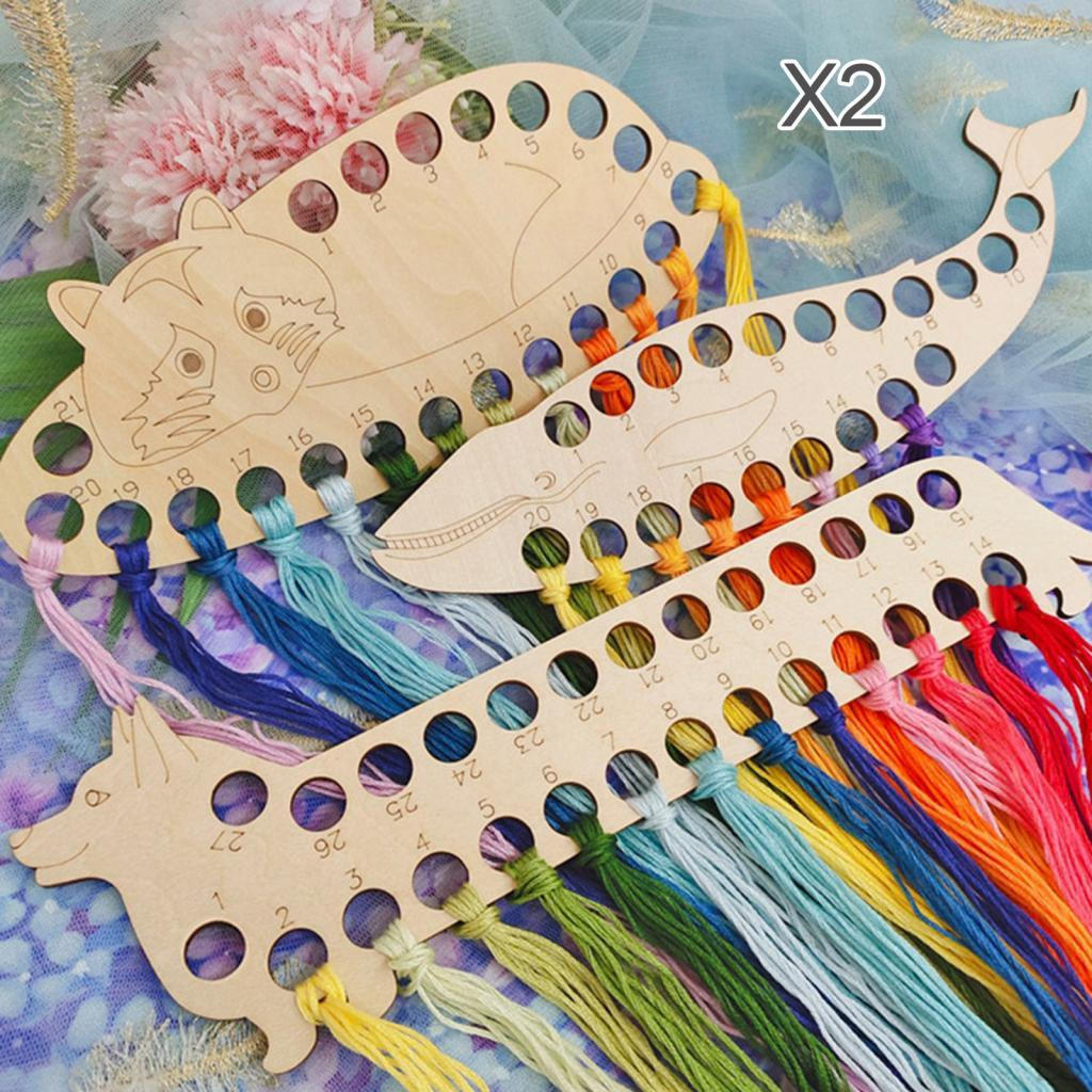 2 Pieces Embroidery Floss Organizer Thread Cards Accessories Organization Board Sewing DIY Supplies