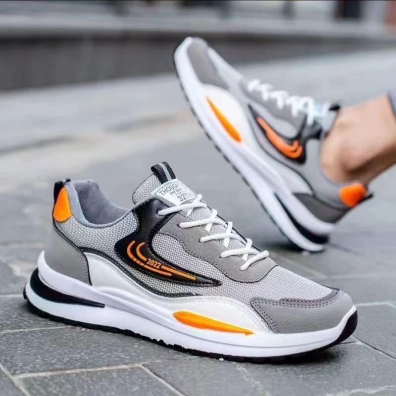 Men's Sports Shoes Summer New Fashion Trend Breathable Mesh Shoes Travel Running Shoes Men's Sports Casual Shoes