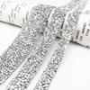 10Yards Crystal Rhinestone Ribbons Roll Diamond Sparkling Banding Belt Wrap Wedding Party Crafts Self-Adhesive DIY Decorations