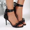 Fashion 2025 New Lace-up Women's Sandals Fashion Open Toe Summer Dress Best Seller Sexy Elegant High Quality Heeled Sandals Zapatos