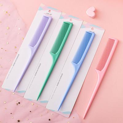 Plastic Fine-tooth Comb Anti-static Tail Draw Tool Comb Point Style Styling Rat Comb