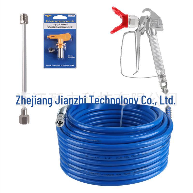 High-Pressure Airless Sprayer Kit: Nozzle, Duckbill Seat, Pipe, Spray Gun Filter, Extension Rod.