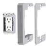 10pcs Metal Receptacle Shims Flush Fit Outlet Leveler Plates Simple Install for Perfectly Aligned Electrical Fixtures