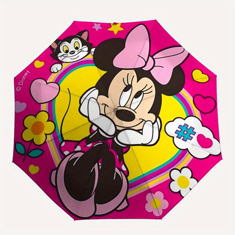 

1pc Minnie Mouse Folding Umbrella, Automatic Folding. It Has Eight Sturdy Ribs, Making It Convenient for Outdoor Use yy0729010