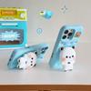 Silicone Yi Er Bu Bu iPhone 13/14/15/16/17 Pro Max Cute Case