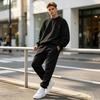 Men's Long Sleeve Sweatshirt and Sweatpants Set Loose Fit Casual Two Piece Sportswear Outfit