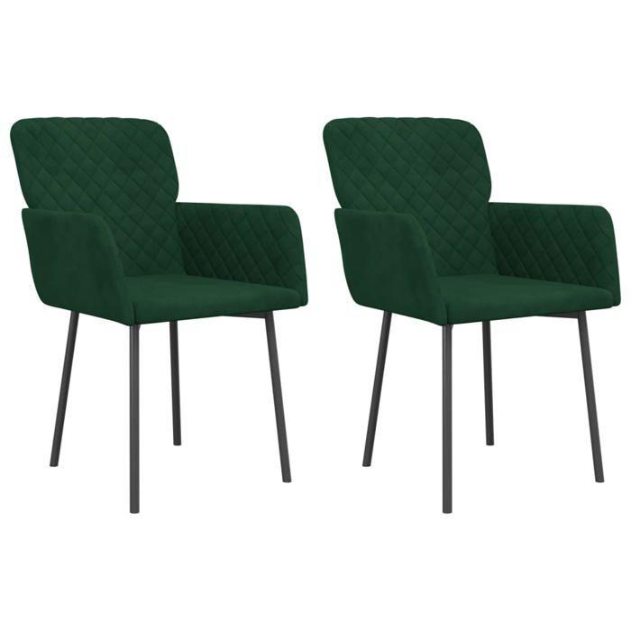 VidaXL 2x Chaises de Salle à Manger Fauteuils à Dîner Chaises de Cuisine Sièges à Dîner Chaises de Repas Restaurant 344781