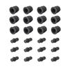 Flushbay 12-Piece/6-Pair Saran Net Mounting Bushings, Speaker Small Peg Kit, Guide Press Fit, 25.5mm, 6mm Diameter, Black, 12 Pairs (035)