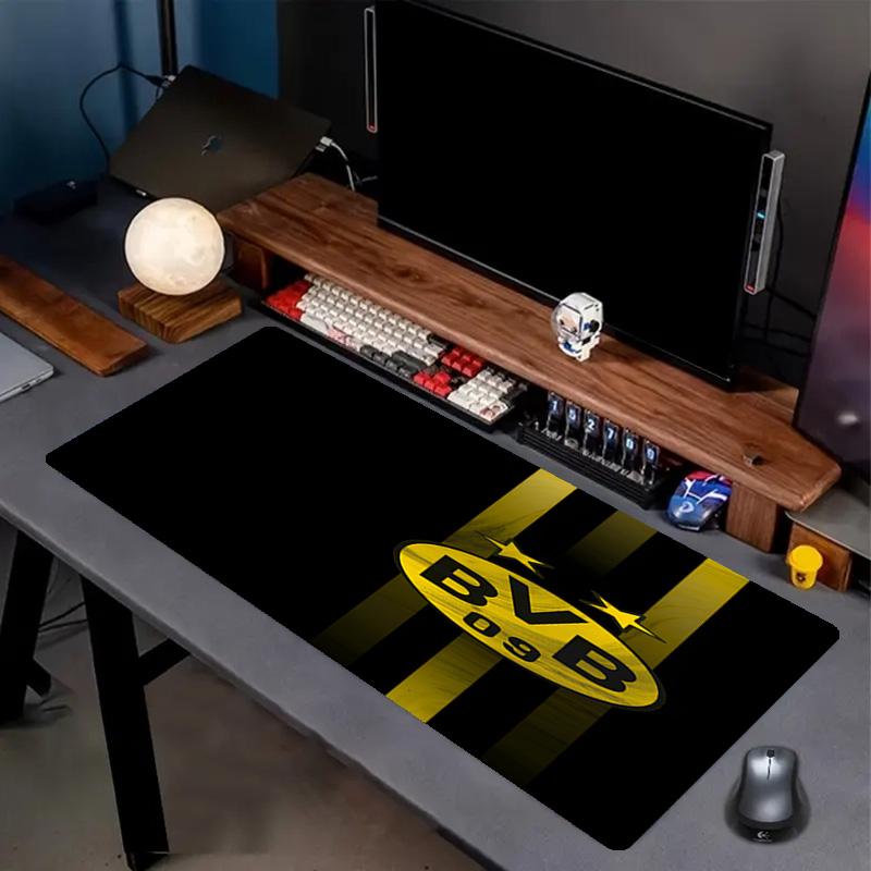Tapis de Souris Impression Borussia Dortmund, Tapis de Bureau Antidérapant pour Clavier, pour PC Portable Gaming Travail Utilisation Quotidienne, Cadeau Surprise Cool pour Festival