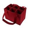 6 Bottles Christmas with Handle Bag Organizer Handbag Wine Carrier for Wine