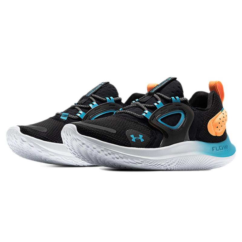 Under Armour Flow Velociti Wind 'Black Blue Yellow' Sneakers 3024197-001