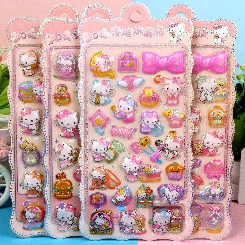 Стиль 7 Капибара Куроми Наклейки Смешанная Карта Мой Маленький Пони 3D Стерео Кристаллическая Наклейка Руководство Материал для DIY Детские Наклейки