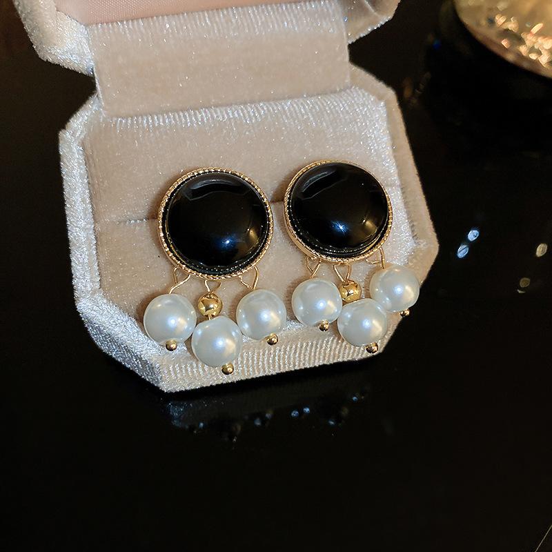 Dámské náušnice BLINGBAY Maillard Tiger Eye Stone Geometrické náušnice Módní Lehké Luxusní Retro Náušnice Špičkové univerzální náušnice Šperky Dárky