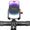 Aluminum Motorcycle Phone Holder Handlebar Mounted Cellphone Cradles Shockproof Stand Holder Universal for Scooter Bike