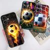 Fashionable Football Cool Phone Case For Apple iPhone 17 16 16E 15 14 13 12 11 Pro Max Plus Black Soft Silicone