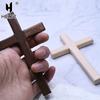 Croce di Legno Cristiana 12cm(4.7in) Crocifisso da Parete Pendente Grande Lungo Bicolore