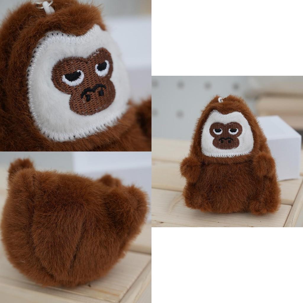 Adorable White-faced Capuchin Monkey Plush Toy Keychain Soft Cuddly Bag Charm