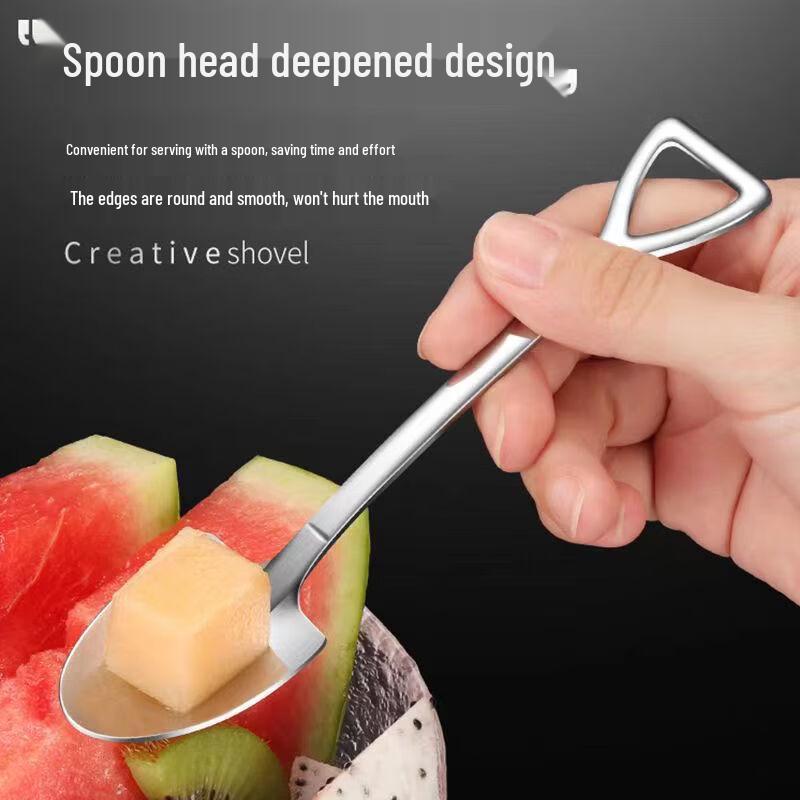 ZISIZ 304 Stainless Steel Shovel Spoon Set