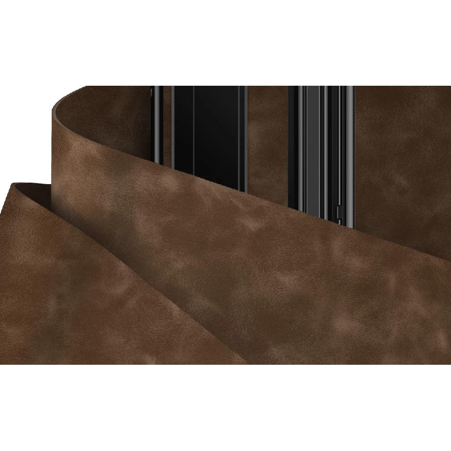 Leather Bracket Pen Slot With Stylus Case For Samsung Galaxy Z Fold7 6 5 4 Glass Screen Hinge Protection Cover For Z Fold 6 Slim