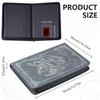 Trading card binder,Ringless Zip laser foiling Binder,540 Double Sided Pocket Collectible Trading Card Albums for yugioh,MTG,