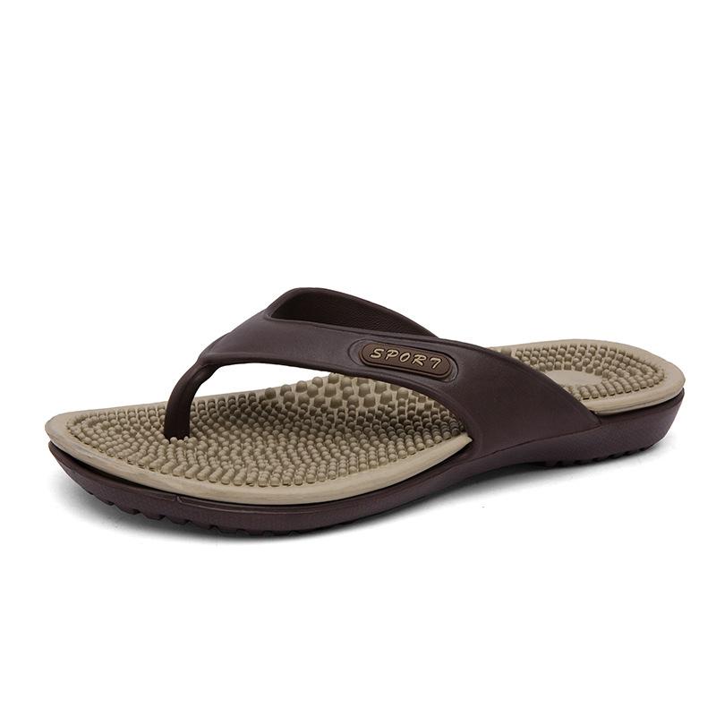 

Flip-flops summer wear non-slip soft bottom stepping on shit feeling sports and leisure foot slippers outdoor wear-resistant slippers 40