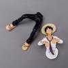 Anime One Piece Luffy Pvc Figurine Monkey D Luffy Classic Model Toys Sabo Ace Doll Cake Car Decoration Collection