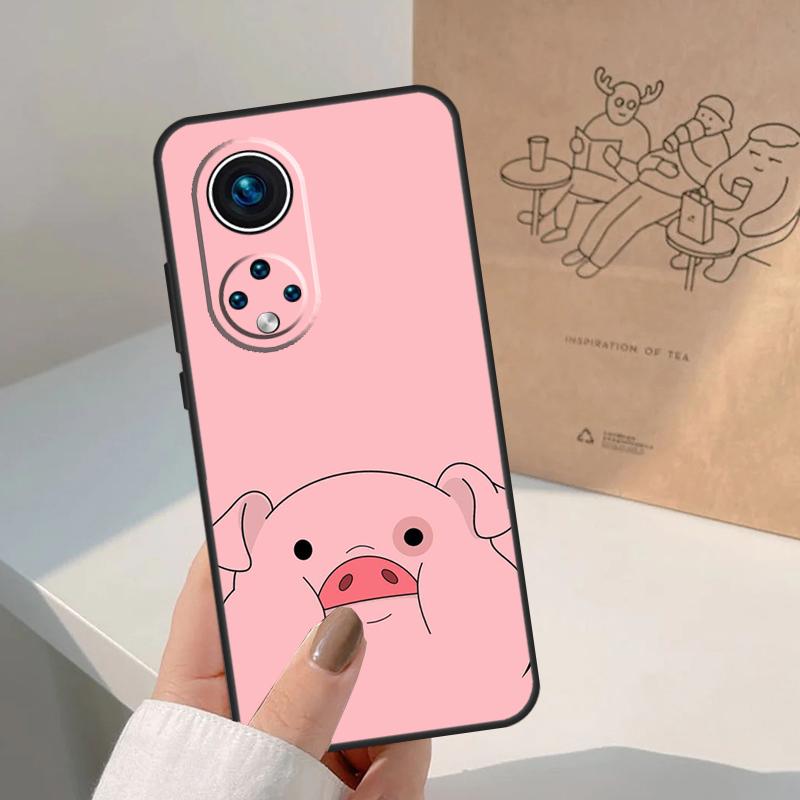 Cartoon Pig For Honor Magic 8 7 6 5 Pro Case For Honor X9d X9c X9b X9a X8c X8b Win 200 400 50 70 90 Lite