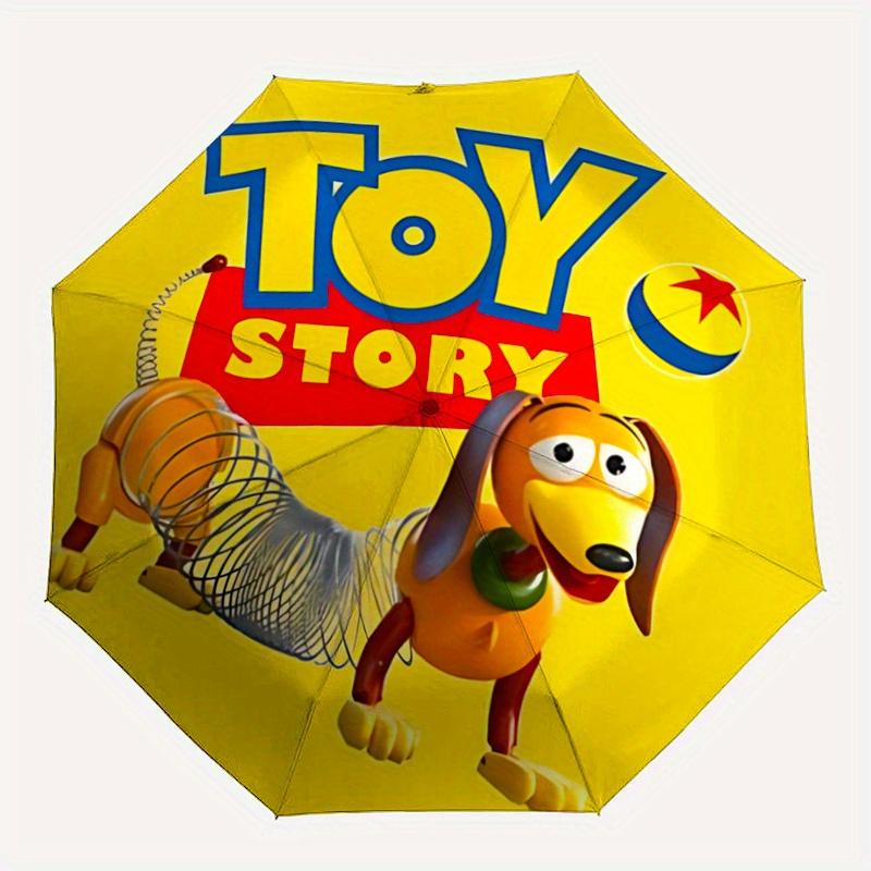1pc Toy Story Slinky Dog Automatic Opening/Closing Umbrella - Portable 3-Fold Design, 8-Bone Iron Frame Outdoor Umbrella, Perfect Gift for F