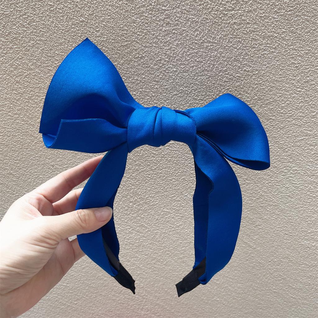 New Fashion Women's Hair Accessories Wide Side Headwear Big Bow Knot Hairband Adult Spring Turban Headband